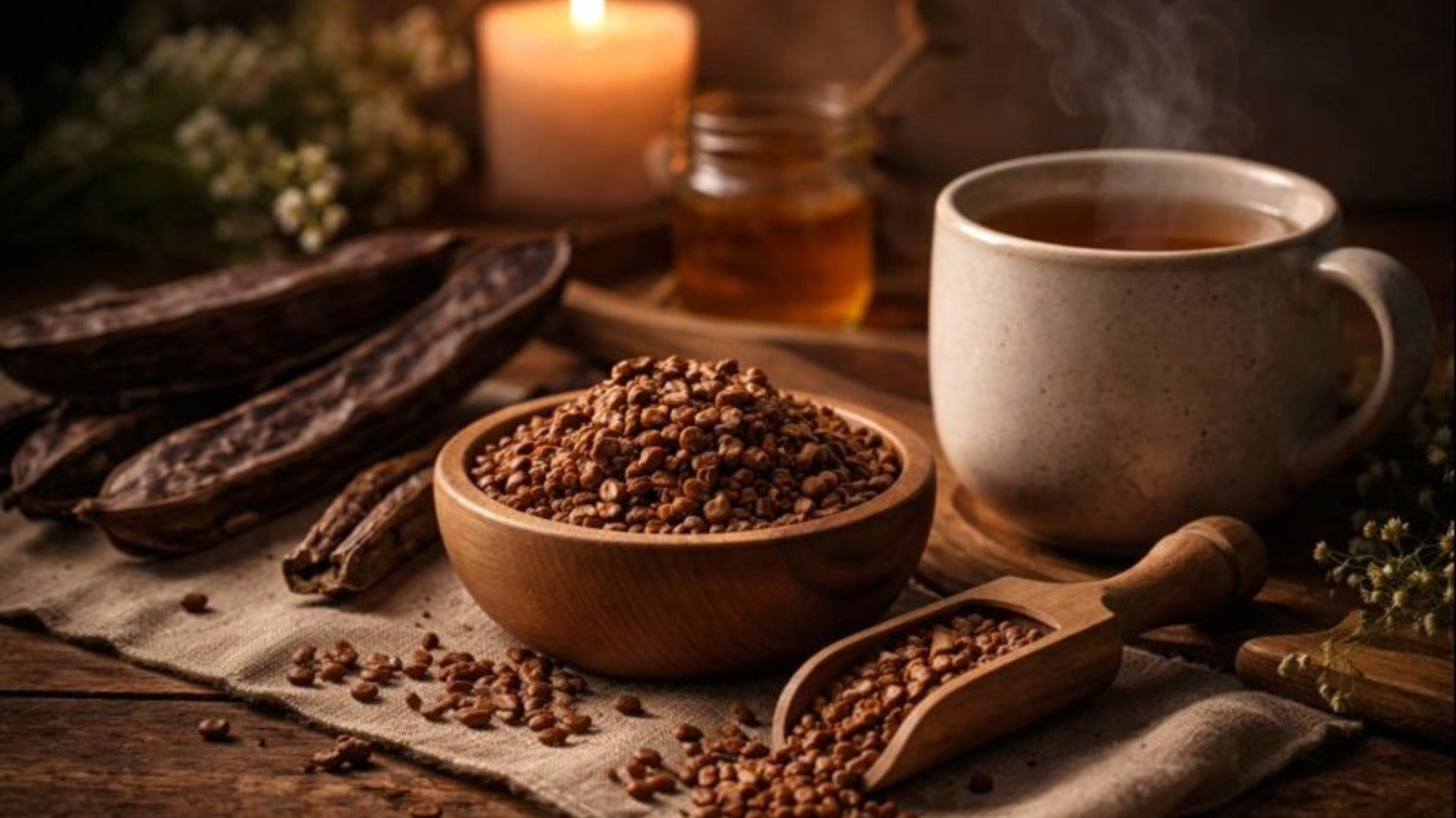Carob Tea: Cocoa-Like Depth for Evening Unwind