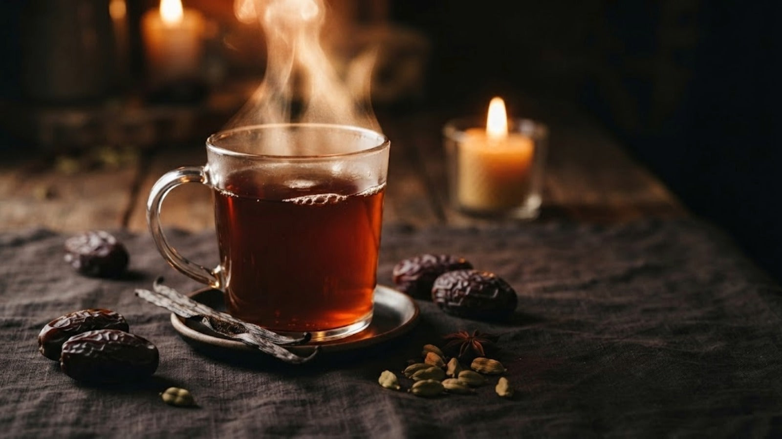 Date, Vanilla & Cardamom Tea: A Caffeine-Free Dessert Cup