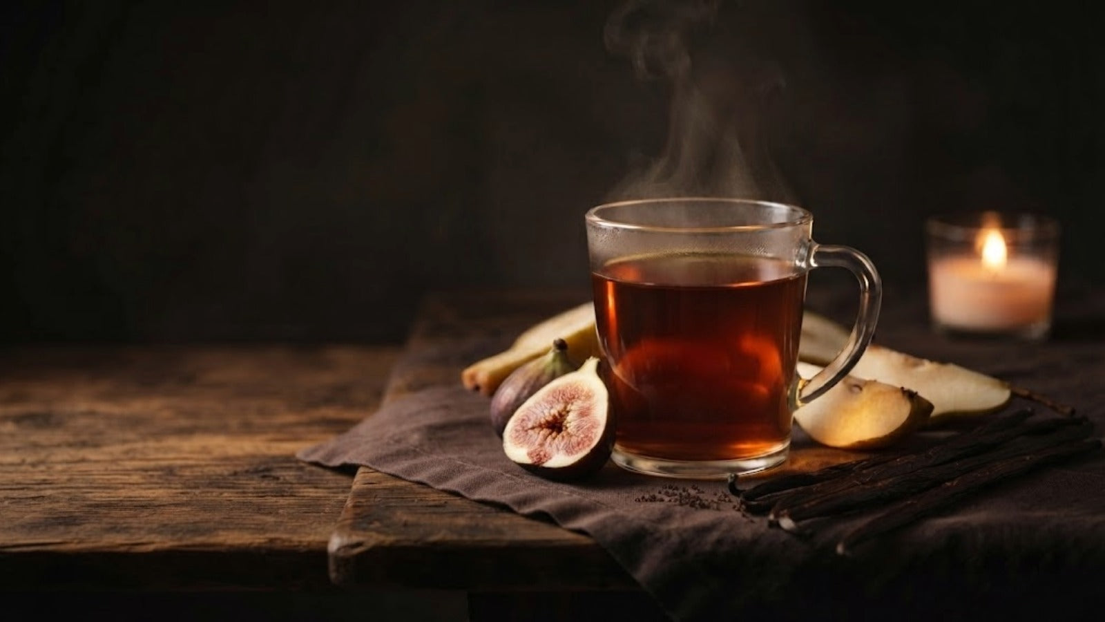Fig, Pear & Vanilla Tea: A Caffeine-Free Dessert Cup
