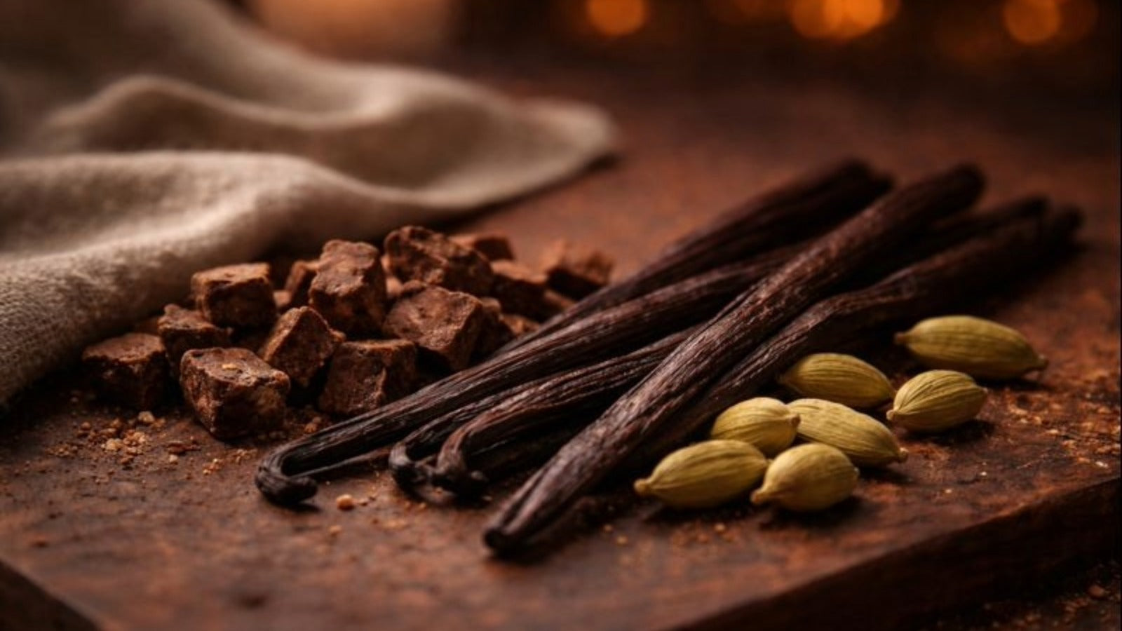Vanilla, Carob & Cardamom: Warm Spices in Evening Dessert Tea