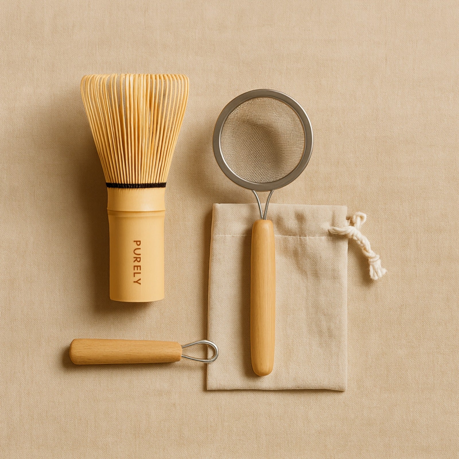 Purely Ritual Whisk & Strainer Set