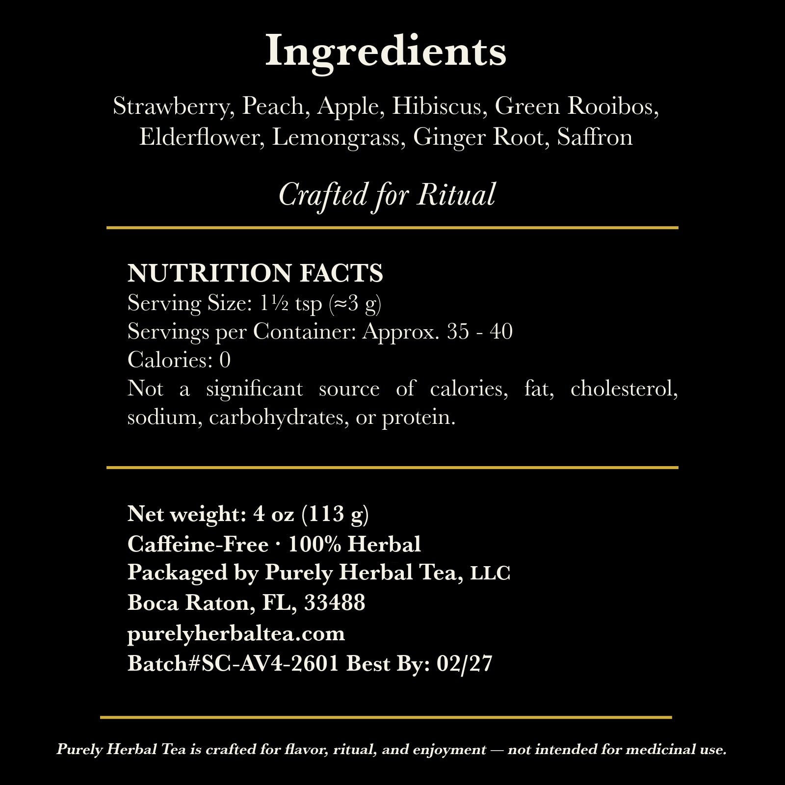 Very Limited | Batch# SC-AV4-2601