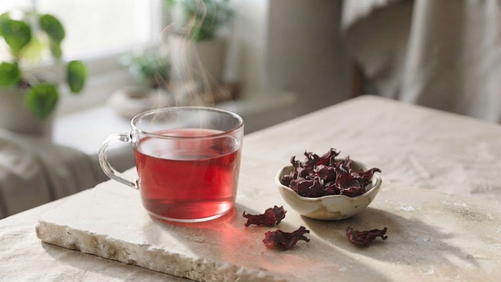 Hibiscus Herbal Tea: Tart Floral Energy for Morning