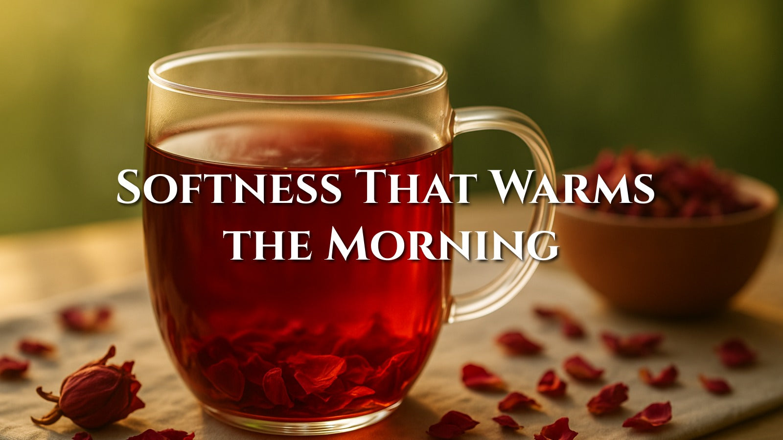 Rose Petals in Morning Tea: A Delicate Floral Glow