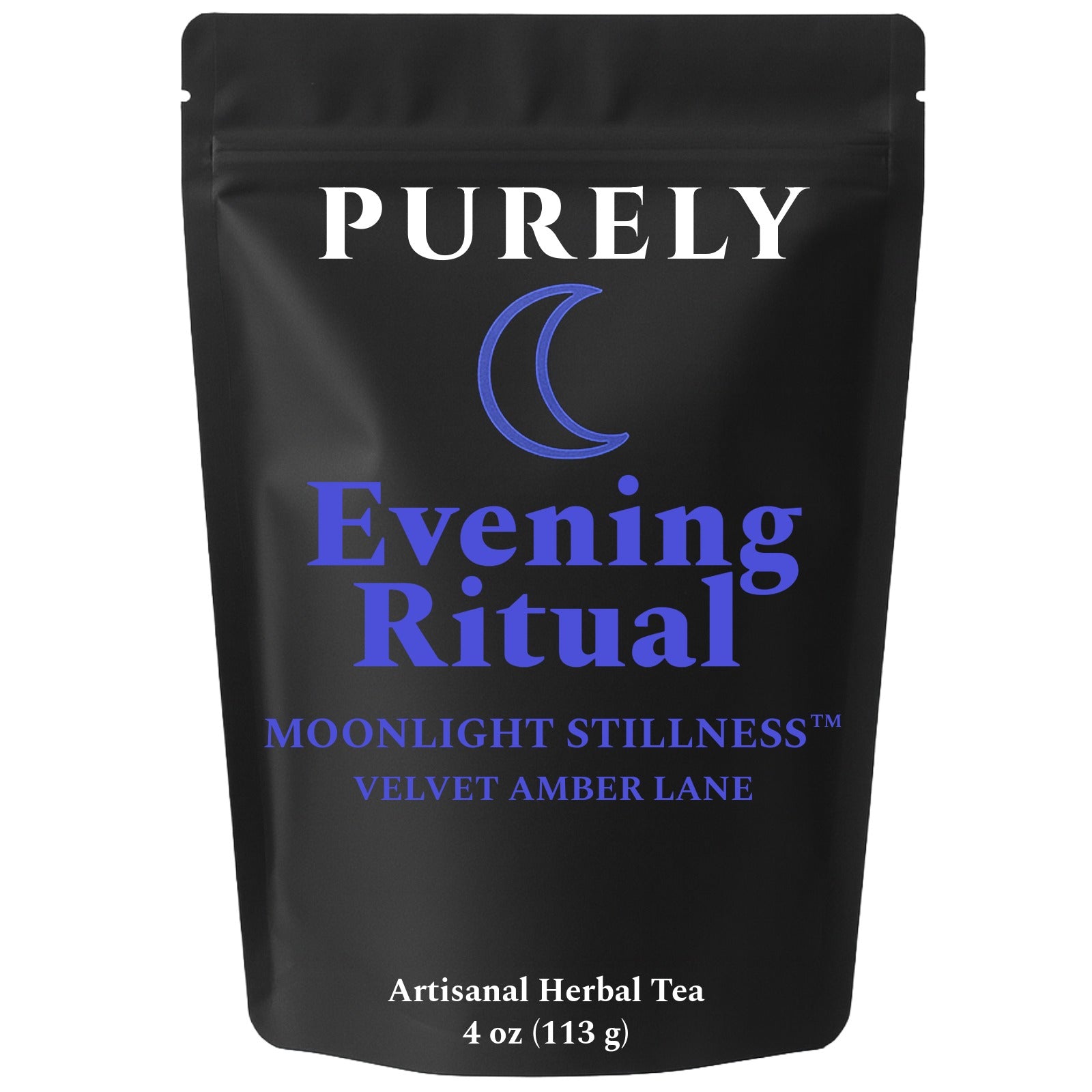 Moonlight Stillness™ — Velvet Amber | Evening Ritual Herbal Tea